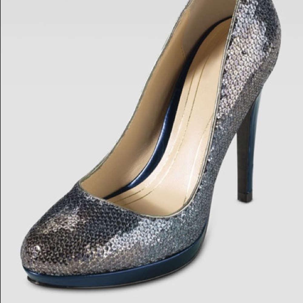 Cole Haan/Nike blue sequin pumps - EUC